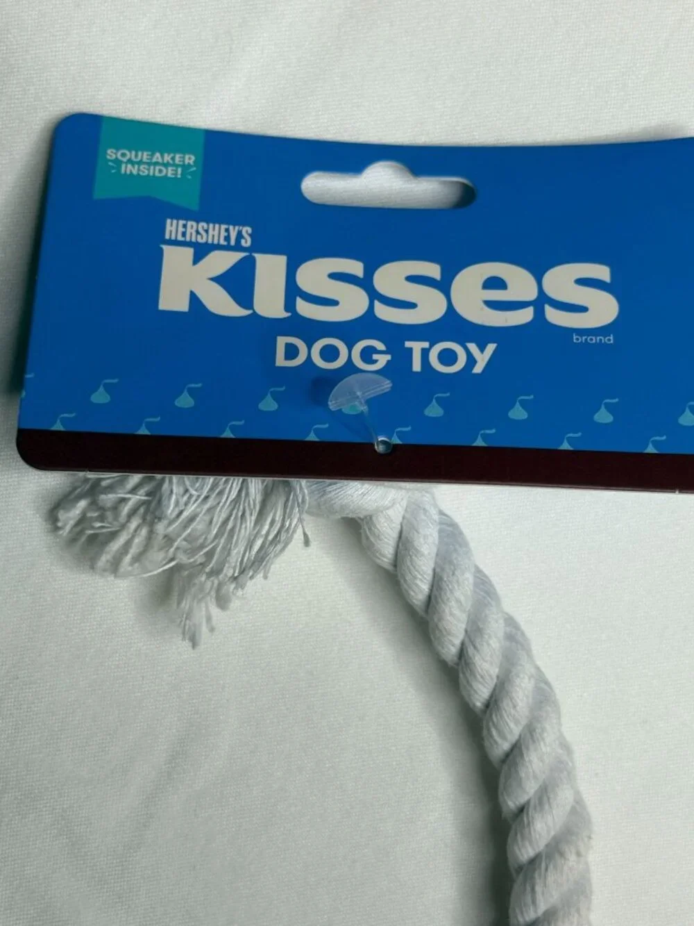 Hershey Kisses Plush Rope Dog Toy Squeaky Pet Toy New
